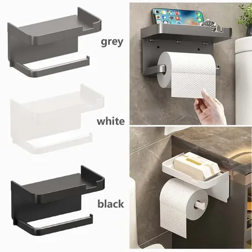 Bad Toiletten papier box Toilettenpapier-Saugbox perforiertes Wand-Toilettenpapier-Lager regal