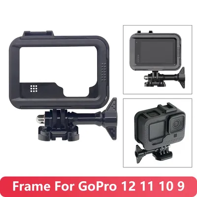 Für GoPro 12 Schutzrahmen Fall Camcorder Gehäuse mit Kalten Stiefeln für Go Pro Hero 11 10 9 Action Kamera Zubehör