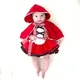Baby Mädchen Tutu Kleid + Cape Mantel Outfit Neugeborenen Rotkäppchen Cosplay Foto Prop Kostüm