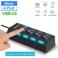 USB Hub 2 0 Hub Multi USB Splitter 4 7 Ports Expander mehrere USB 2 Ha kein Netzteil USB Hub mit