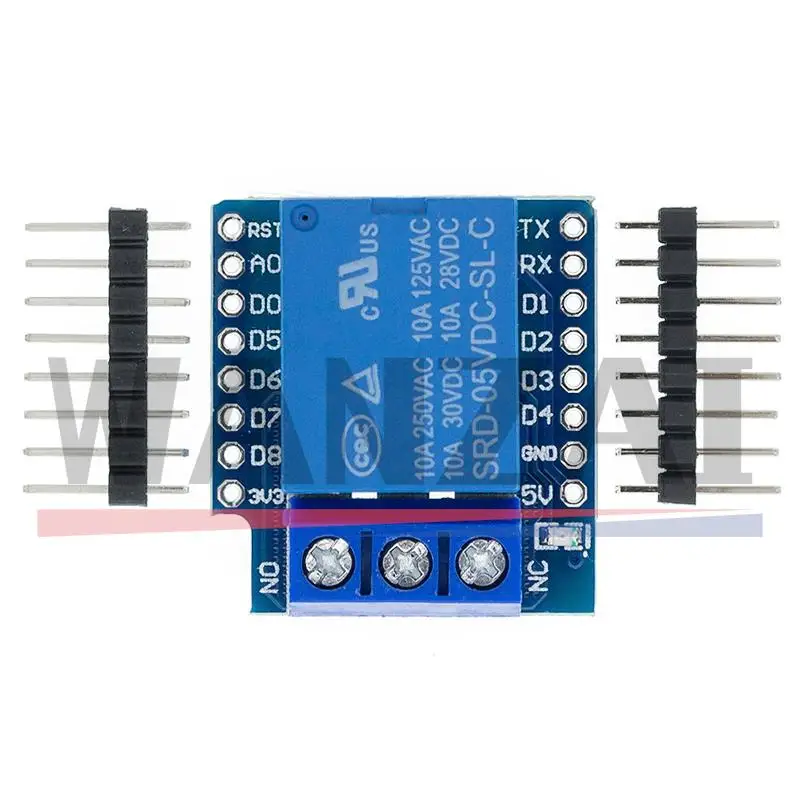Ein Kanal Wemos D1 Mini Relay Shield Wemos D1 Mini-Relaismodul für ESP8266 Entwicklungsboard 1 Kanal Image