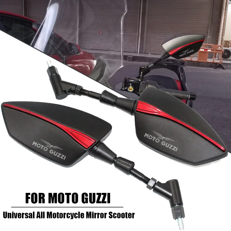 Für Moto Guzzi V9 Roamer/Bobber/V85 TT/V7 Stein/Spezial Aluminium CNC Motorrad Seitens piegel Rückspiegel Image