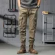 Herbst und Winter Herren Baumwolle Cargo hose Multi-Taschen Slim Fit Jogger Arbeits kleidung