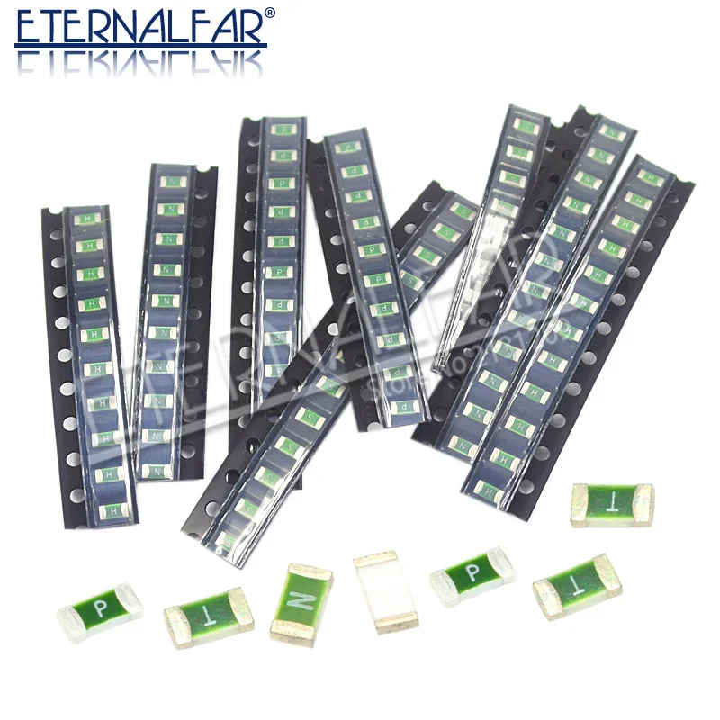 Ein einmaliger SMD-Sicherung mit positivem Trennschalter, 1206 3216, 0,5 A, 1 A, 2 A, 2,5 A, 3 A, 4 A, 5 A, 6 A, 7 A, 8 A, 10 A, 12 A, 15 A, 20 A, 30 A Image