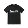 2024 Sommer neue Crossfit kündigte die am besten geeignete Herren schwarz Kurzarm T-Shirt coole