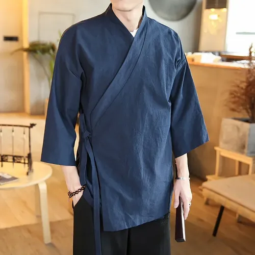 Orientalischen Kleidung Männer der Orient Tops Orientalischen Shirts für Männer Hanfu Bluse