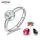 Jeemango original design diy cz kristall jubiläums ringe schmuck für frauen mädchen titan edelstahl