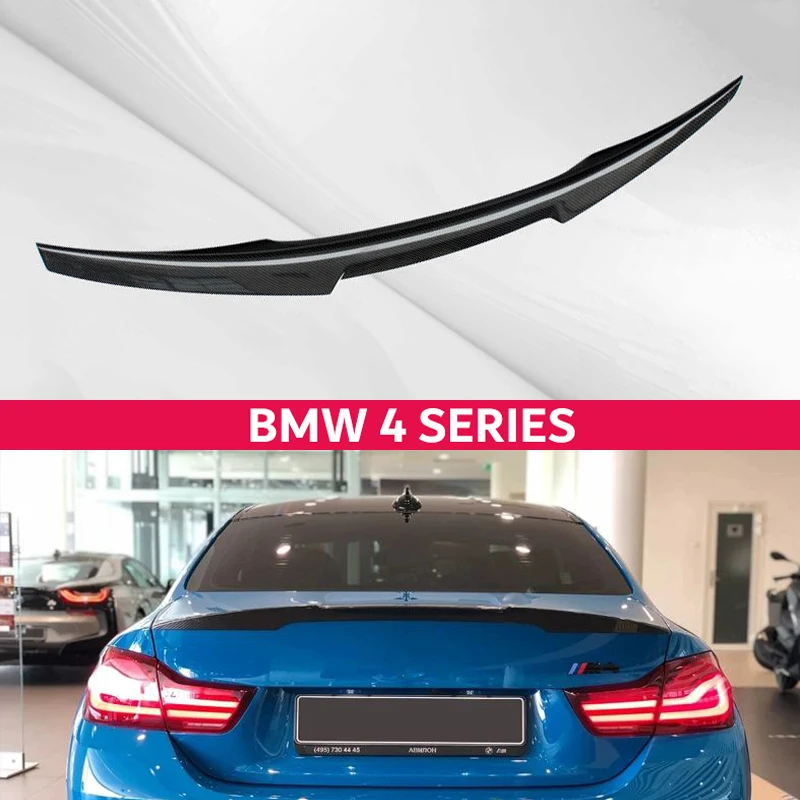 Topteng Auto-Heckspoiler aus Kohlefaser, Schwarz, für BMW 4er F32 F33 F36 G22 2013–2020 2021 2022, Zubehör für Fahrzeuge Image