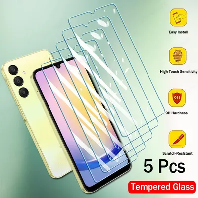 5PCS Gehärtetem Glas Für Samsung Galaxy A55 A35 C55 A25 A24 A15 A14 A05 A04 A34 A54 A13 A23 a33 A53 A73 Screen Protectors Glas