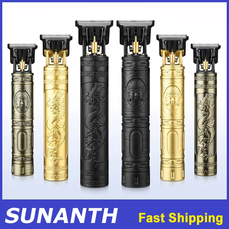 Haars chneide maschine für Friseur Herren Bart Rasierer Akku Herren Haars ch neider Vintage T9 Haars chneide maschine elektrische Körper Haar Rasur Image