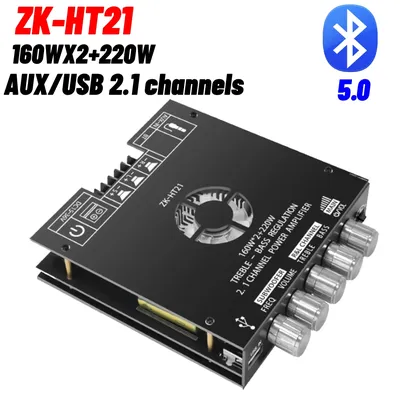 ZK-HT21 Upgrade 2*160w 220w Hifi Audio 2,1 Kanal Subwoofer BT Leistungs verstärker Board TDA7498E Amp Höhen Bass Wuzhi Audio Image