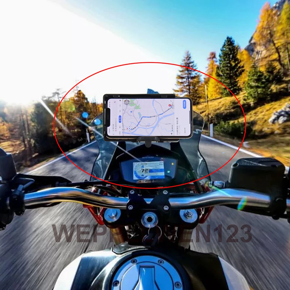 Für MOTO GUZZI V85 TT V85TT 2019 - 2020 motorrad Ständer Halter Smartphone Telefon Halter Stehen GPS Navigator Platte Halterung Image