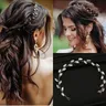 Silber Farbe Braut Diademe Stirnbänder für Hochzeit handgemachte billigere Kristall Frauen