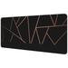 OWNTA Modern Black Background Pattern Rectangular Extended Desk Pad with Non-Slip Rubber Bottom Suitable for Home Office Desktop Mat Gaming Pad Gaming Mouse Pad
