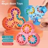 Magische Bohnen Spielzeug sechsseitige Rotation Finger Intelligenz Kreisel Anti stress Fingers pitze