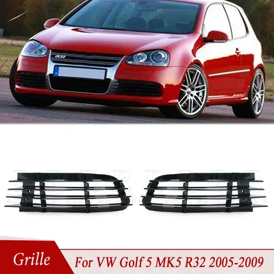 Front Stoßstange Nebel Licht Grille Links Rechts Front Cover Rahmen Für VW Golf 5 MK5 R32 2005 2006