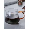 Leeseph Glas Kaffees erver zum Übergießen von Kaffee & Tee vertikal gestreiften mikrowellen