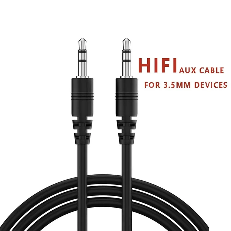 Aux-Kabel, 3,5 mm Klinke auf 3,5 Klinke, männlich, Auto-Hilfs-Audiokabel, Draht für Telefon, Kopfhörer, Lautsprecher, Laptop, Auto, MP3/4 Aux-Kabel, 0,5 m