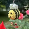 Kleine Bienen Schlüssel bund Biene Schlüssel bund Stricken Biene Anhänger Biene Festival Charme