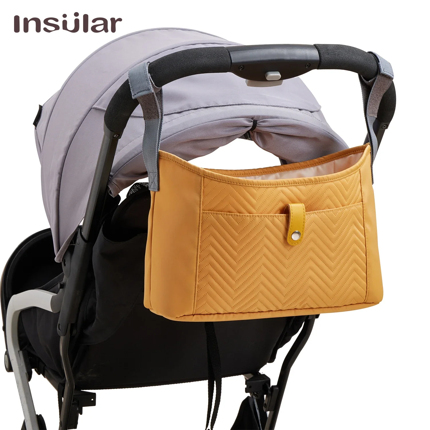 Insular hängen Wickelt asche Kinderwagen Tasche Veranstalter Tasche Windel Baby Flasche Aufbewahrung taschen Buggy Kinderwagen Wagen Korb Haken Kinderwagen