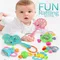 7 teile/los Baby Baby Spielzeug rasselt Neugeborene Hand Glocke Entwicklung abs Baby Spielzeug 0-12