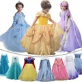 Kinder Belle Kostüm Mädchen Halloween Prinzessin Cosplay Party Kleid Kinder Rapunzel Aschenputtel