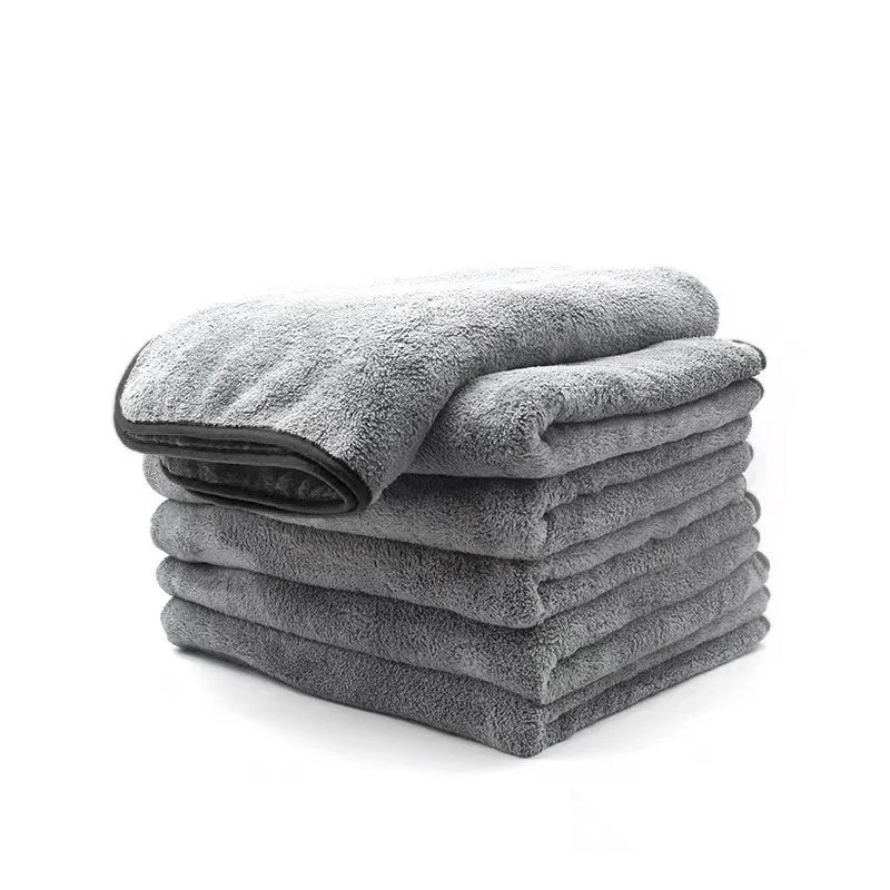 120 x 52 100 x 40 75 x 35 cm Mikrofaser-Autowaschtuch, extra weiches Tuch, schnell trocknend, Mikrofaserlappen für die Autoreinigung Image