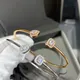 Neues 925er Sterling silber Rock Zucker Wasser tropfen Diamant offenes Armband mit einfachen