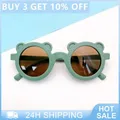 Katzenauge Sonnenbrille für Kinder runden Rahmen Sonnenschutz Brille Outdoor-Brille Baby Paty Sport