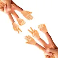 Mini Finger Handschuhe zappeln leuchtende Hand Palme necken Katze Haustier Gags Witz Party Halloween
