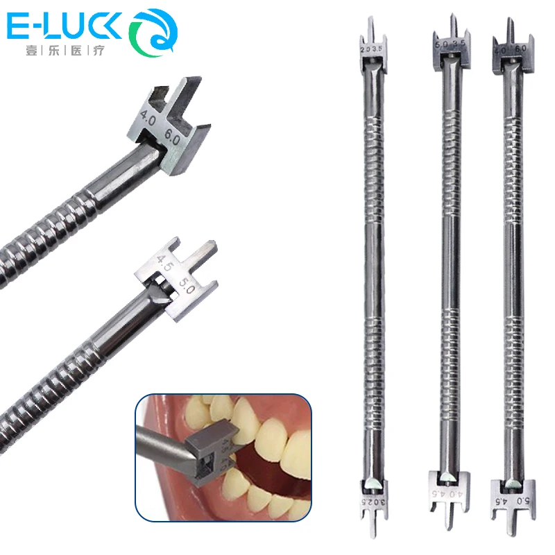 1pc Dental Kieferorthopädische Klammern Gauge Edelstahl Lineal Einstellbare Halterung Stellungs Zahnmedizin Werkzeuge Image