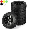 4 stücke 118mm 1/10 rc Monster Truck Buggy Reifen Reifen Rad Schaumstoffe in sätze 12mm Sechs kant