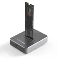 Hdd docking station m.2 caddy box base adapter sata/nvme ssd dual protokoll solid state mobile