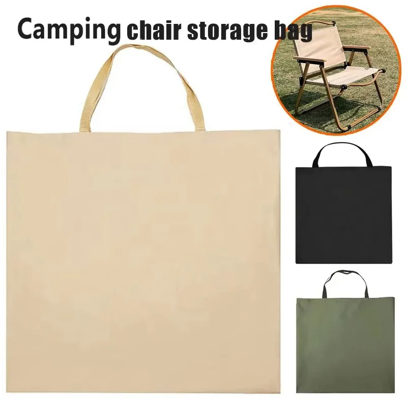 2 Größen, 3 Farben, Aufbewahrungstasche für Campingstühle, Outdoor-Klappstuhl-Einkaufstasche (schwarz, khakigrün)