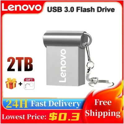 Lenovo 2TB Metall Pen Drive 128GB USB 3 0 Flash-Laufwerk 1TB 512GB Flash-Disk 256GB Memory Stick