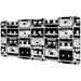 OWNTA Black and White Cassette Tape Pattern Rectangular Extended Desk Pad with Non-Slip Rubber Bottom Suitable for Home Office Desktop Mat Gaming Pad Gaming Mouse Pad