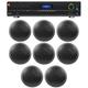 JBL VMA1120 Commercial/Restaurant 120W 70v Amplifier+(8) JBL Black 6.5 Speakers