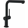 Hansgrohe - M54 - Mitigeur d'évier Talis avec manchon de fermeture extractible, EcoSmart, noir mat