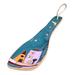 Teal Metropolis,'Handcrafted Teal Ceramic Spoon Rest in a Glazed Finish'