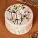 'Hand-Painted Glazed Ceramic Jewelry Box with Floral Motif'