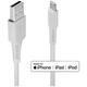 LINDY USB cable USB 2.0 USB-A plug, Apple Lightning plug 1.00 m White 31326