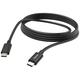 Hama USB charging cable USB 2.0 USB-C® plug, USB-C® plug 3.00 m Black 00201593