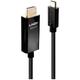 LINDY Cable USB-C® plug, HDMI-A plug 2.00 m Black 43292 USB-C® screen cable