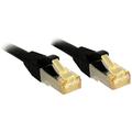 LINDY 47308 RJ45 Network cable, patch cable CAT 6a (CAT 7 cable) S/FTP 1.50 m Black 1 pc(s)