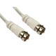 1.5m F Type Connector Lead Cable Coaxial with F Connectors - White