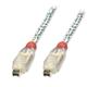 Lindy FireWire Cable - Premium 4 Pin Male to 4 Pin Male, Transparent, 3m