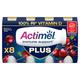 Actimel Plus 100% Vitamin D Cherry & Elderberry Live Yoghurt Drink Multipack 8x100g