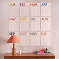 Large Monthly A3 Wall Planner - 12 Pages Simply Bright