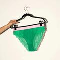 Synergy Lace Brief | High Waisted Womens Brazilian Knickers | Full Coverage | Pink | XXS | Lemonade Dolls