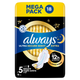 Always Ultra Sanitary Towels Secure Night Extra (S5) Wings (Pack of 18)